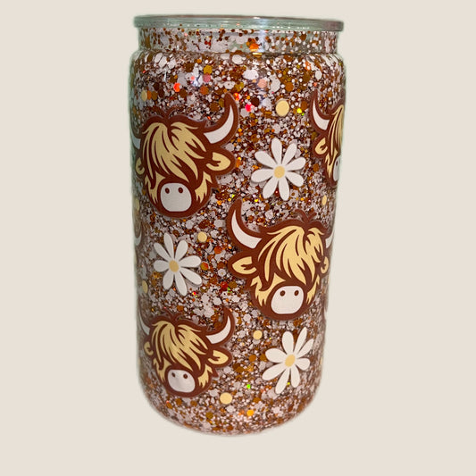 Highland cow snowglobe